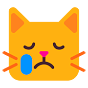 😿 Emoji Gato Llorando en Microsoft Windows 11 22H2.