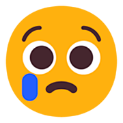 😢 Emoji Rosto Chorando na Microsoft Windows 11 22H2.