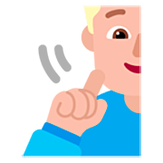 🧏🏼‍♂️ Emoji Hombre Sordo: Tono De Piel Claro Medio en Microsoft Windows 11 22H2.