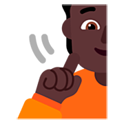 🧏🏿 Emoji gehörlose Person: dunkle Hautfarbe Microsoft Windows 11 22H2.