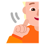 🧏🏼 Emoji Pessoa Surda: Pele Morena Clara na Microsoft Windows 11 22H2.