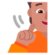 🧏🏽 Emoji Persona Sorda: Tono De Piel Medio en Microsoft Windows 11 22H2.