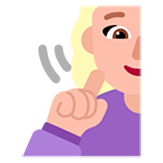 🧏🏼‍♀️ Emoji Mujer Sorda: Tono De Piel Claro Medio en Microsoft Windows 11 22H2.