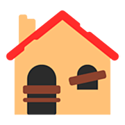 Emoji 🏚️ Casa In Rovina su Microsoft Windows 11 22H2.