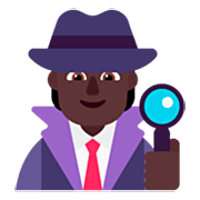 🕵🏿 Emoji Detektiv(in): dunkle Hautfarbe Microsoft Windows 11 22H2.