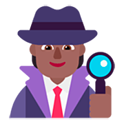 🕵🏾 Emoji Detective: Tono De Piel Oscuro Medio en Microsoft Windows 11 22H2.
