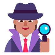 Emoji 🕵🏽 Detective: Carnagione Olivastra su Microsoft Windows 11 22H2.