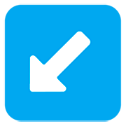 Emoji ↙️ Freccia In Basso A Sinistra su Microsoft Windows 11 22H2.