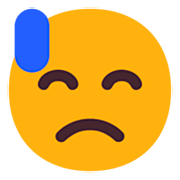 😓 Emoji Cara Con Sudor Frío en Microsoft Windows 11 22H2.