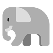 🐘 Emoji Elefante en Microsoft Windows 11 22H2.