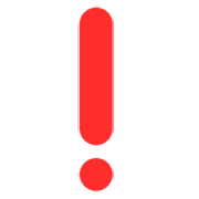 Emoji ❗ Punto Esclamativo Rosso su Microsoft Windows 11 22H2.