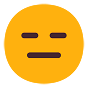 😑 Emoji ausdrucksloses Gesicht Microsoft Windows 11 22H2.