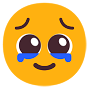 Emoji 🥹 Faccia Che Trattiene Le Lacrime su Microsoft Windows 11 22H2.
