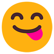😋 Emoji sich die Lippen leckendes Gesicht Microsoft Windows 11 22H2.