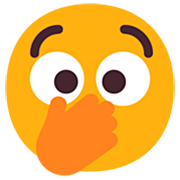 🫢 Emoji Gesicht Mit Offenen Augen Und Hand Über Den Mund Microsoft Windows 11 22H2.