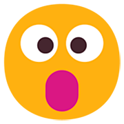 😮 Emoji Gesicht mit offenem Mund Microsoft Windows 11 22H2.