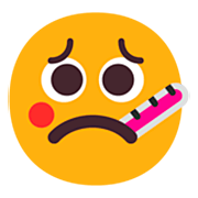 🤒 Emoji Cara Con Termómetro en Microsoft Windows 11 22H2.
