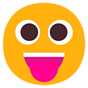 😛 Emoji Gesicht mit herausgestreckter Zunge Microsoft Windows 11 22H2.