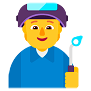 Emoji 🧑‍🏭 Persona Che Lavora In Fabbrica su Microsoft Windows 11 22H2.