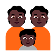 👪🏿 Emoji Familie, dunkle Hautfarbe Microsoft Windows 11 22H2.