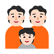 Emoji 👪🏻 Famiglia, Carnagione Chiara su Microsoft Windows 11 22H2.