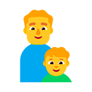 Émoji 👨‍👦 Famille : Homme Et Garçon sur Microsoft Windows 11 22H2.