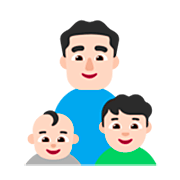 👨🏻‍👶🏻‍👦🏻 Emoji Família - Homem, Bebê, Menino: Pele Clara na Microsoft Windows 11 22H2.