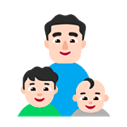 👨🏻‍👦🏻‍👶🏻 Emoji Familia - Hombre, Niño, Bebé: Tono De Piel Claro en Microsoft Windows 11 22H2.