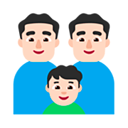 👨🏻‍👨🏻‍👦🏻 Emoji Familia - Hombre, Hombre, Niño: Tono De Piel Claro en Microsoft Windows 11 22H2.