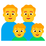 Emoji 👨‍👨‍👦‍👦 Famiglia: Uomo, Uomo, Bambino E Bambino su Microsoft Windows 11 22H2.