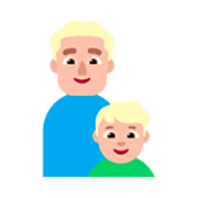 👨🏼‍👦🏼 Emoji Familia - Hombre, Niño: Tono De Piel Claro Medio en Microsoft Windows 11 22H2.