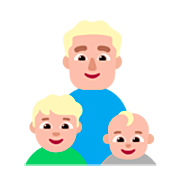👨🏼‍👦🏼‍👶🏼 Emoji Família - Homem, Menino, Bebê: Pele Morena Clara na Microsoft Windows 11 22H2.