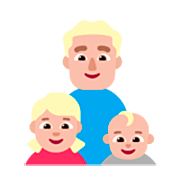 Emoji 👨🏼‍👧🏼‍👶🏼 Famiglia - Uomo, Bambina, Neonato: Carnagione Abbastanza Chiara su Microsoft Windows 11 22H2.