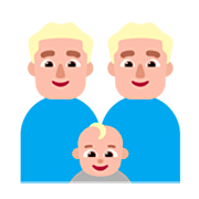 Émoji 👨🏼‍👨🏼‍👶🏼 Famille - Homme, Homme, Bébé: Peau Moyennement Claire sur Microsoft Windows 11 22H2.