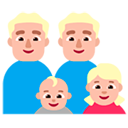 👨🏼‍👨🏼‍👶🏼‍👧🏼 Emoji Família - Homem, Homem, Bebê, Menina: Pele Morena Clara na Microsoft Windows 11 22H2.
