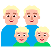 Emoji 👨🏼‍👨🏼‍👦🏼‍👦🏼 Famiglia - Uomo, Uomo, Bambino, Bambino: Carnagione Abbastanza Chiara su Microsoft Windows 11 22H2.