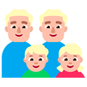 👨🏼‍👨🏼‍👦🏼‍👧🏼 Emoji Família - Homem, Homem, Menino, Menina: Pele Morena Clara na Microsoft Windows 11 22H2.