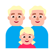 Emoji 👨🏼‍👨🏼‍👧🏼 Famiglia - Uomo, Uomo, Bambina: Carnagione Abbastanza Chiara su Microsoft Windows 11 22H2.