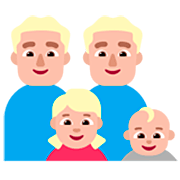 👨🏼‍👨🏼‍👧🏼‍👶🏼 Emoji Familia - Hombre, Hombre, Niña, Bebé: Tono De Piel Claro Medio en Microsoft Windows 11 22H2.