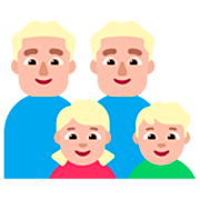 👨🏼‍👨🏼‍👧🏼‍👦🏼 Emoji Família - Homem, Homem, Menina, Menino: Pele Morena Clara na Microsoft Windows 11 22H2.