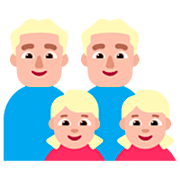 Emoji 👨🏼‍👨🏼‍👧🏼‍👧🏼 Famiglia - Uomo, Uomo, Bambina, Bambina: Carnagione Abbastanza Chiara su Microsoft Windows 11 22H2.