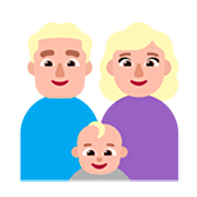 👨🏼‍👩🏼‍👶🏼 Emoji Familia - Hombre, Mujer, Bebé: Tono De Piel Claro Medio en Microsoft Windows 11 22H2.