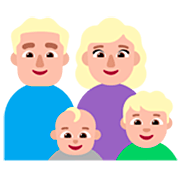 👨🏼‍👩🏼‍👶🏼‍👦🏼 Emoji Familia - Hombre, Mujer, Bebé, Niño: Tono De Piel Claro Medio en Microsoft Windows 11 22H2.