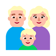 👨🏼‍👩🏼‍👦🏼 Emoji Família - Homem, Mulher, Menino: Pele Morena Clara na Microsoft Windows 11 22H2.
