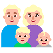 👨🏼‍👩🏼‍👦🏼‍👶🏼 Emoji Familia - Hombre, Mujer, Niño, Bebé: Tono De Piel Claro Medio en Microsoft Windows 11 22H2.