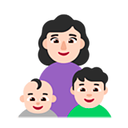 👩🏻‍👶🏻‍👦🏻 Emoji Familia - Mujer, Bebé, Niño: Tono De Piel Claro en Microsoft Windows 11 22H2.