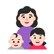 👩🏻‍👶🏻‍👧🏻 Emoji Familie - Frau, Baby, Mädchen: helle Hautfarbe Microsoft Windows 11 22H2.