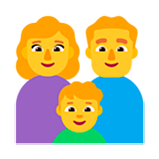 👩‍👨‍👦 Emoji Familia: mujer, hombre, niño en Microsoft Windows 11 22H2.