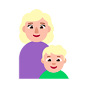 👩🏼‍👦🏼 Emoji Família - Mulher, Menino: Pele Morena Clara na Microsoft Windows 11 22H2.