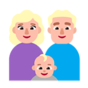 Émoji 👩🏼‍👨🏼‍👶🏼 Famille - Femme, Homme, Bébé: Peau Moyennement Claire sur Microsoft Windows 11 22H2.